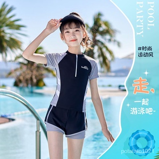 【趣嗨】🌊兒童泳衣兒童泳衣女孩夏季女小中大童分體泳裝新款女童遊泳衣溫泉專業速幹quhai WLNW