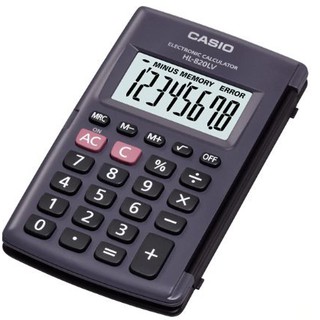 【KAPZZ】CASIO 國家考試機型算機 8位數 外蓋設計 獨立記憶體 HL-820LV-BK