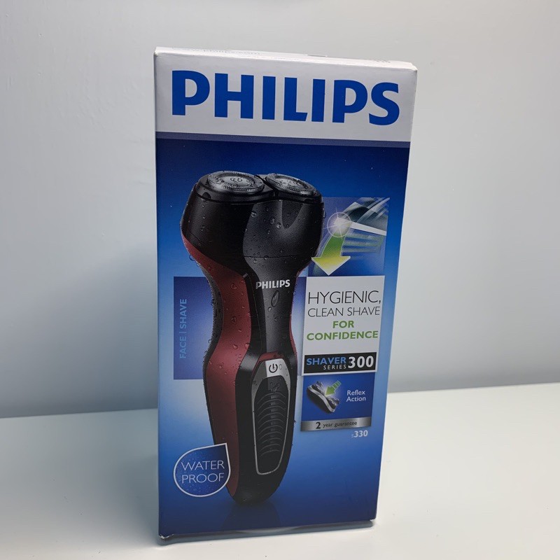 降價囉！🔥現貨免運＿ 🪒PHILIPS 飛利浦刮鬍刀。雙刀頭水洗電鬍刀S330