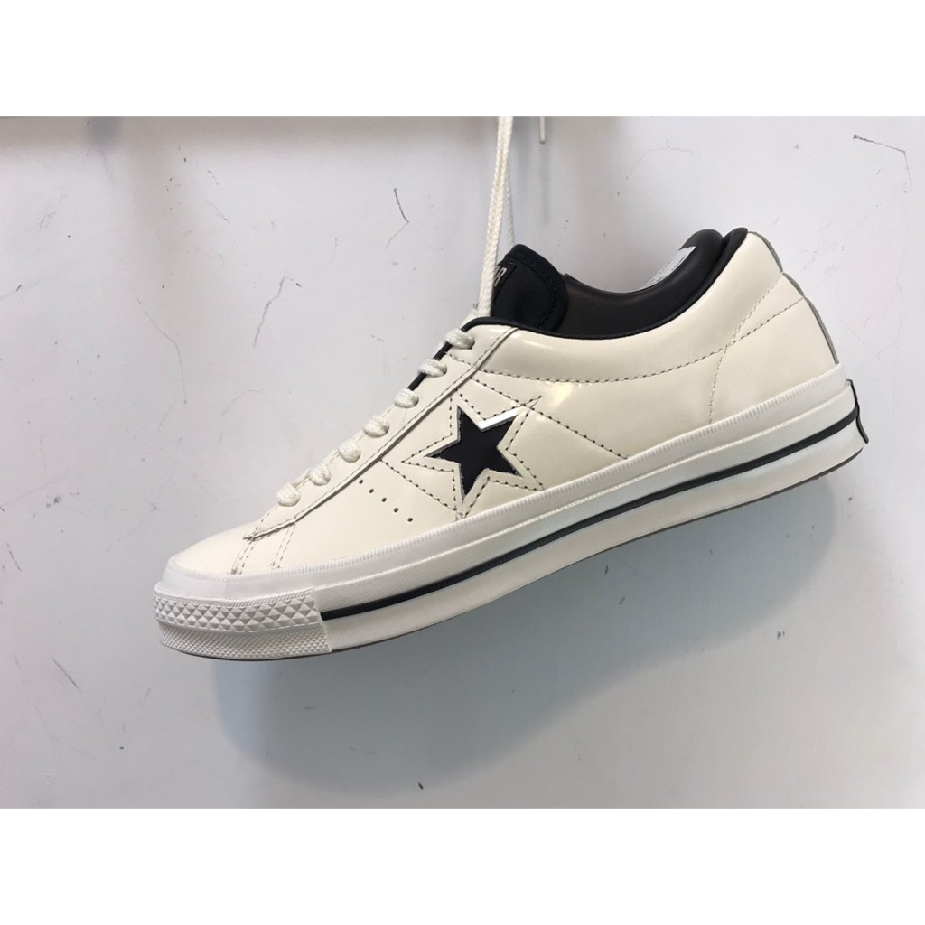 [⚡️alien_store666⚡️] Converse one star 黑Logo白鞋 皮面材質 167324C