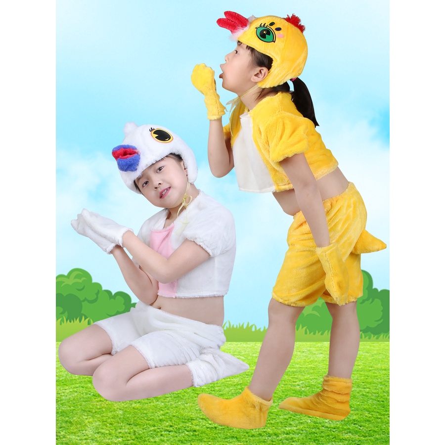 *BABY.兒童小鳥演出服小荷風采舞蹈裙女童動物服親子卡通造型表演服裝