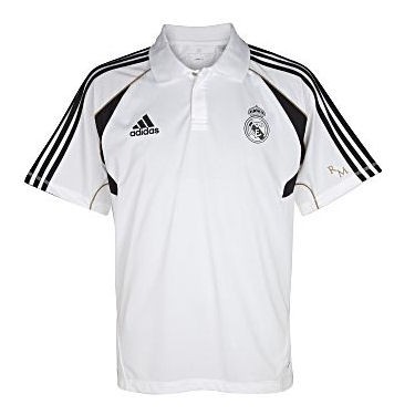 2011-12 西甲 皇馬 (Real Madrid) Adidas Polo Shirt 白色L號