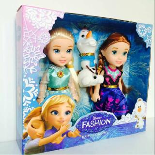 冰雪奇緣 Elsa+Anna Princess 7" 娃娃生日玩具套裝公仔玩具