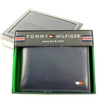 🇺🇸TOMMY專櫃正品🇺🇸美國購入TOMMY HILFIGER 海軍藍 上翻相片夾 短夾 禮盒 男生 皮夾 男用