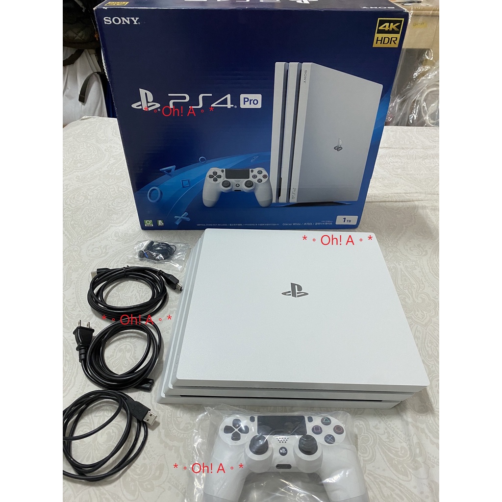 [PS4 Pro] Sony Playstation CUH-7218B 1TB 冰河白 完整原廠盒裝