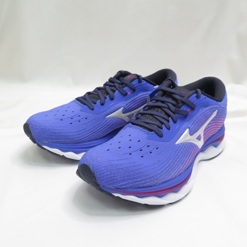 Mizuno WAVE SKY 5 女款 高緩衝 慢跑鞋 J1GD210298 藍【iSport】