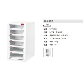 樹德 B4V-106H 桌上型文件櫃 文件收納 堅固耐用 台灣製
