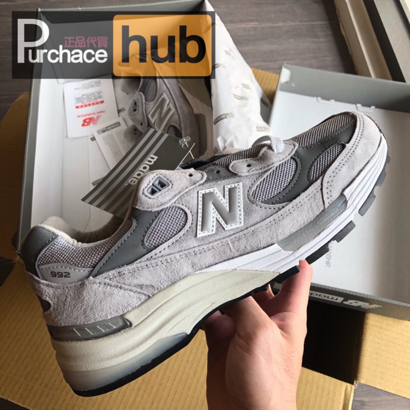 『P-hub』台灣公司貨 NEW BALANCE 992 M992GR 灰色 元祖灰 美製 麂皮 余文樂 男女 老爹鞋