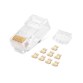 群加 PowerSync CAT 6E RJ45 8P8C網路水晶接頭【兩件式】20入~100入 (PRC6T-100)