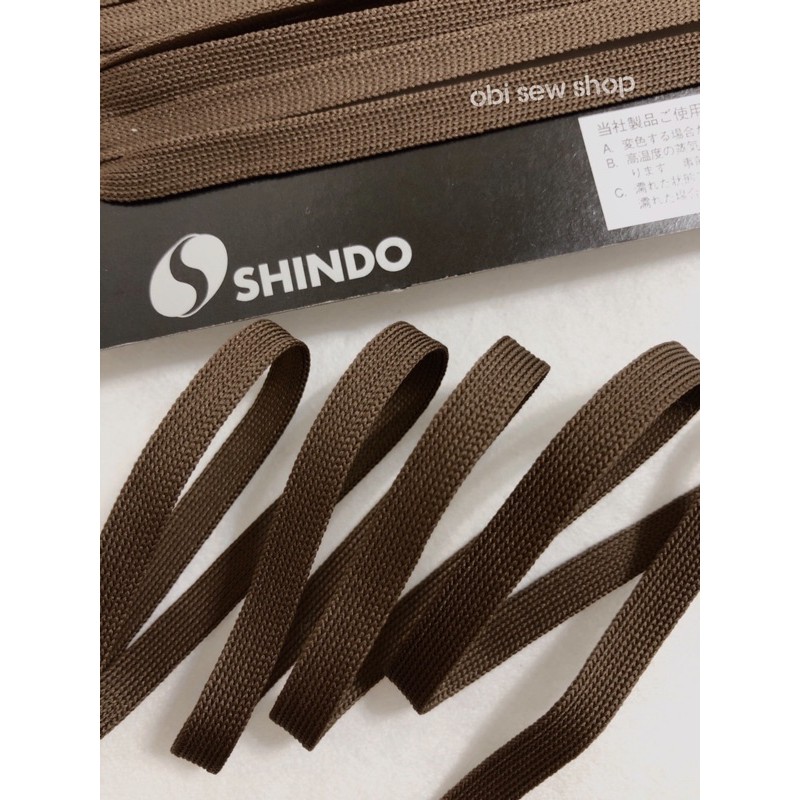 OBi 歐比縫紉小舖(ᵔᴥᵔ) 日本SHINDO 6mm 咖啡色包邊帶 滾邊帶