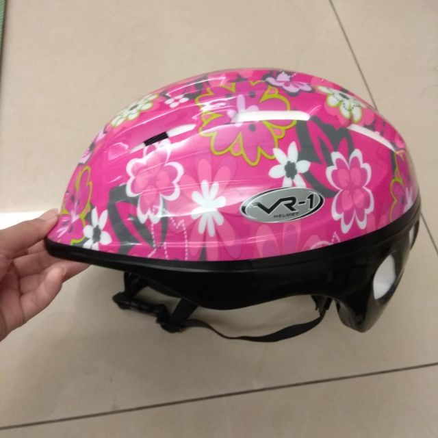 迎全新品 VR-1 兒童自行車安全帽 粉紅色 型號：MV-7
