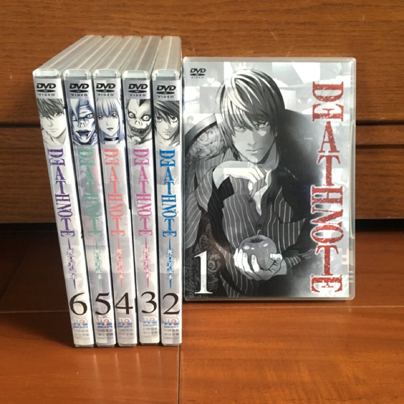 正版 DEATH NOTE 死亡筆記本 DVD 1-6集