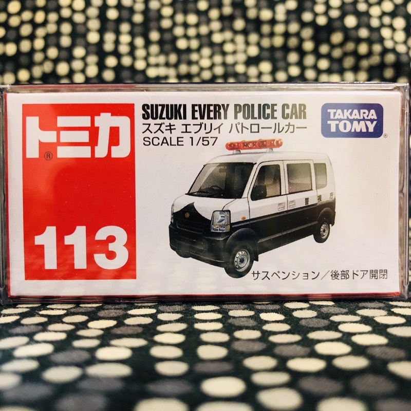 🔵 完美包膜絕版 tomica 113 suzuki every police car 🔵全新未拆封的現貨🔵 警車