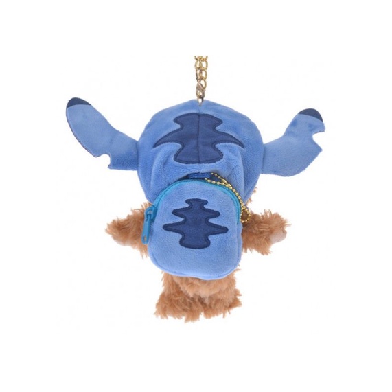 日本🇯🇵絕版現貨 迪士尼商店 大學熊吊飾 史迪奇 stitch 星際寶貝 帶帽子 風格 拉鍊 毛絨背包