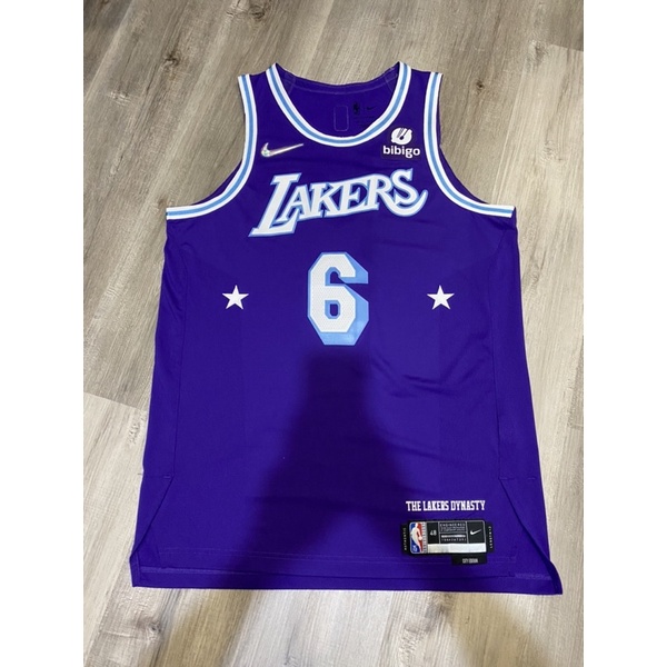 NBA 75週年 NIKE 湖人 LEBRON JAMES 贊助標 球衣 JERSEY 球員版 AU 城市款 CITY