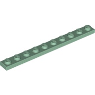 Lego 樂高 沙綠色 顆粒 薄板 Sand Green Plate 1x10 4477