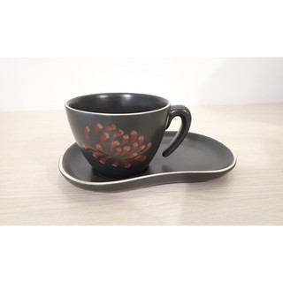 WORKING HOUSE 絕版款 禪風 牡丹咖啡杯組 花茶杯 杯盤造型設計 獨特款式 可放手工餅乾