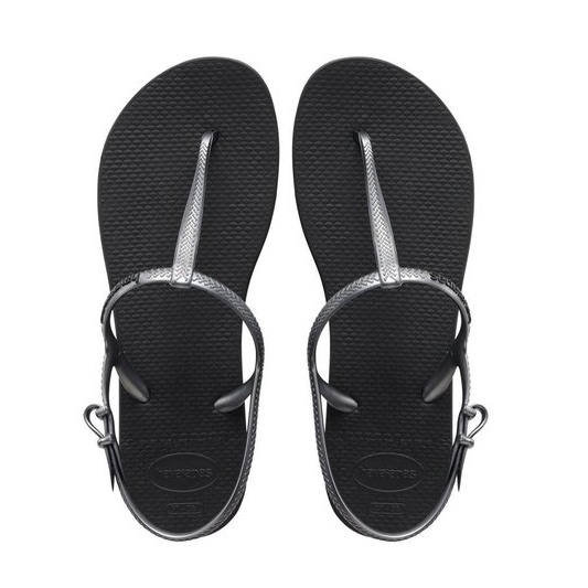 【全新自售】哈瓦士 havaianas freedom sl 可調式涼鞋系列 黑銀款