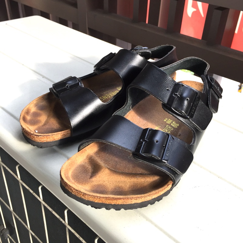 勃肯 （二手）Birkenstock Milano 黑色 sz39 原價2000多