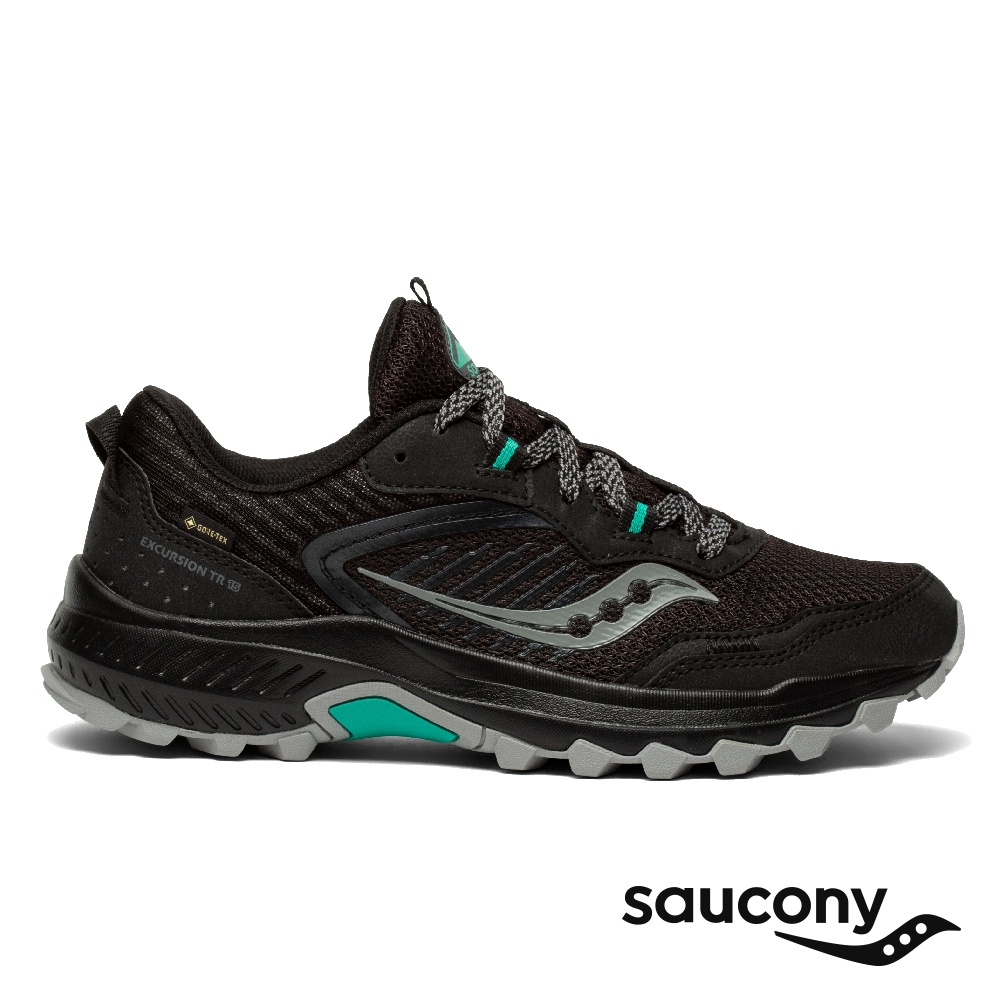 【SAUCONY】慢跑鞋/運動鞋/休閒鞋/女鞋 原廠貨 EXCURSION TR15 GTX-黑色