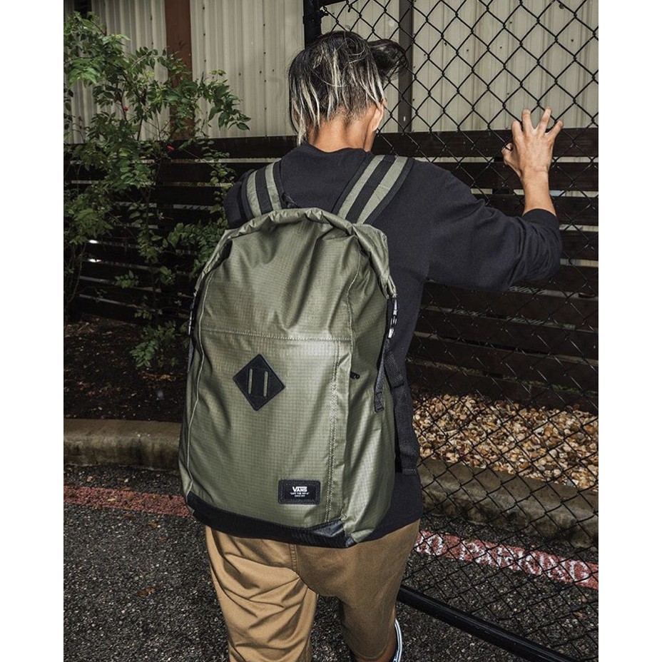 vans fend roll top backpack