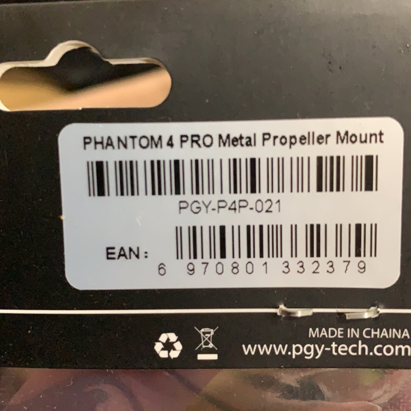 DJI Phantom4 Pro Metal Propeller Mount