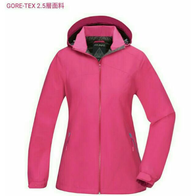 集山庄│ATUNAS 歐都納│女款GORE-TEX PACLITE PLUS單件式外套 A1GTAA02M 桃紅L、2L