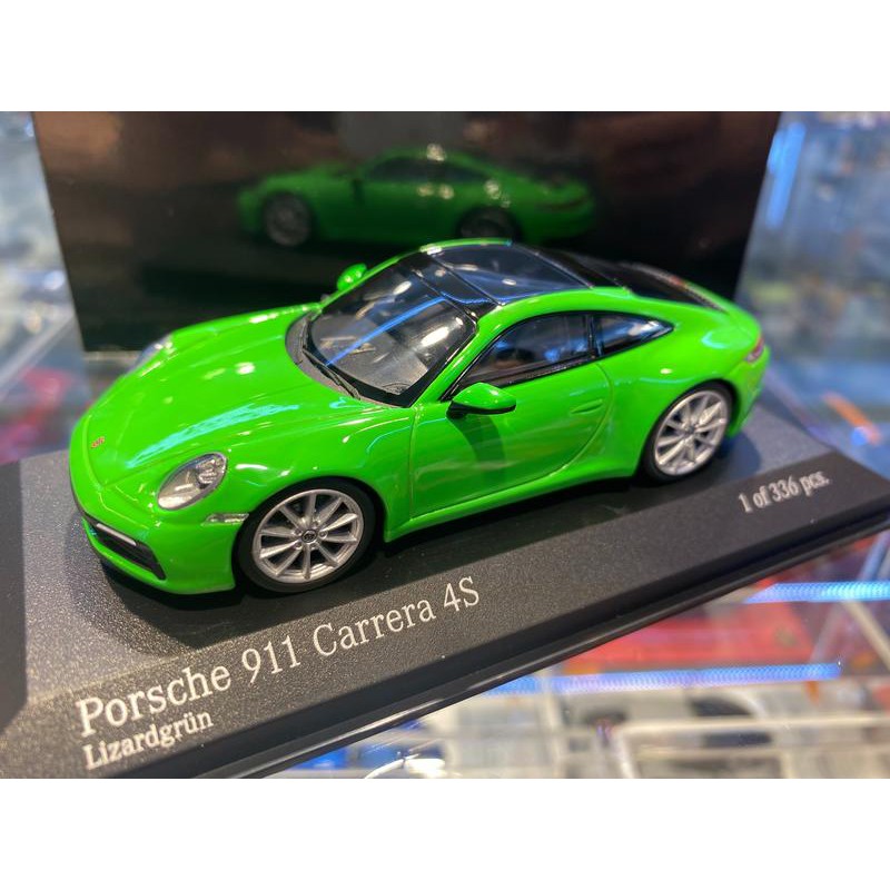 吉華科技@MINICHAMPS Porsche 911 Carrera 4S 2019 綠色 1/43