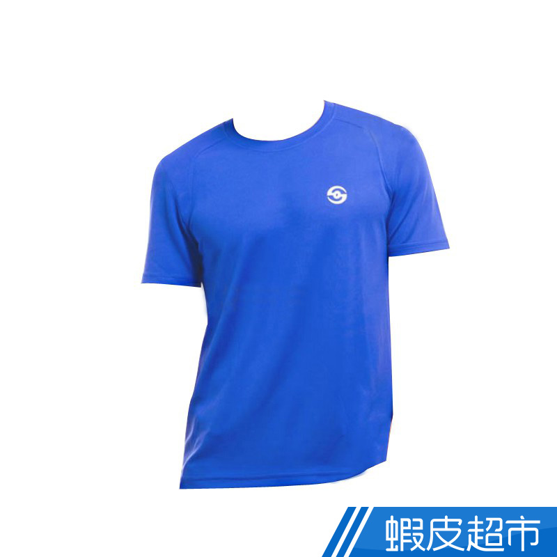 LOKI 男 VANA 圓領抗UV短袖排汗衣(男) (炫目藍) 款式 LO200061-Dazzling Blue