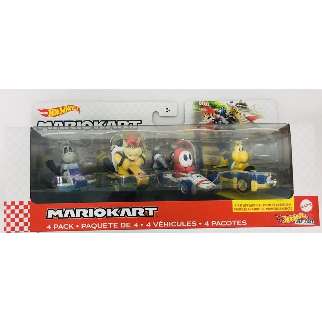 [TC玩具] 風火輪 Mario Kart 4部車 瑪利歐賽車 庫巴 烏龜 鞋子 原價1099 特價