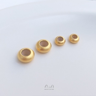 宏雲hongyun-ala--越南沙金色強保色矽膠定位珠扁算盤調節珠手工diy手鏈手環隔珠配件