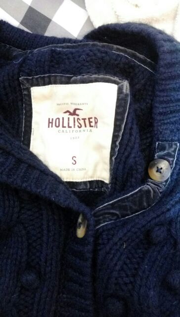 Hollister 女連帽針織外套
