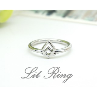 【Lit Ring】銀色幾何鏤空戒指。簡約 時尚 多邊形 鏤空 菱形 三角形 雕刻花紋 星星 戒指 飾品