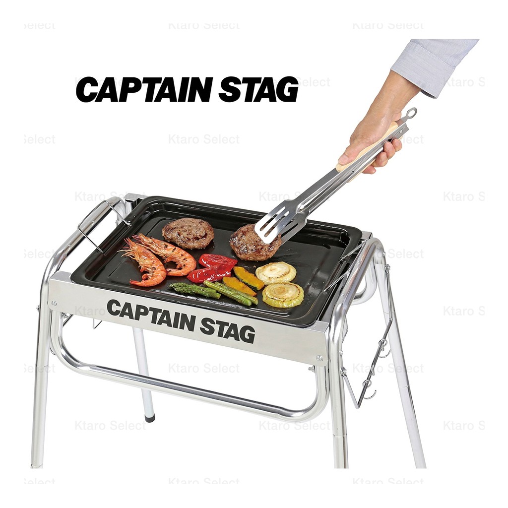 夾子【CAPTAIN STAG】木柄 BBQ 烤肉夾 食物夾  30cm(全新現貨)