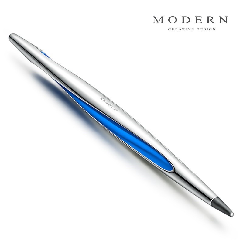 （瑕疵） 永恆筆 Modern creative design forever pen 藍色