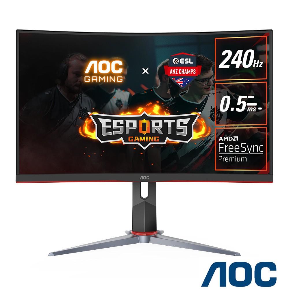 AOC 艾德蒙 27型 C27G2Z 曲面螢幕 電競螢幕 240Hz/0.5ms/HDR/ HDMI 現貨 廠商直送