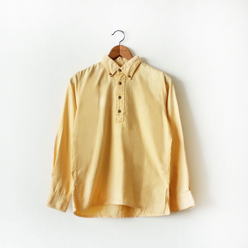 都市廢棄所 Vintage 古著 長袖襯衫 日本 45rpm Pullover shirt 黃色
