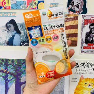 NANA實拍二店~ 日本不動化學 FCC 馬桶清潔發泡錠 馬桶清潔錠 10G*4枚 柑橘香