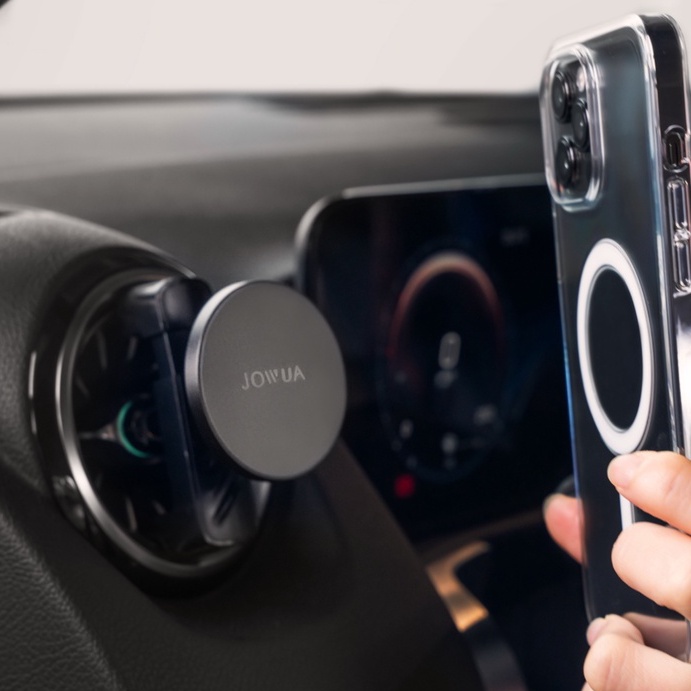【JOWUA】 Qi2 製冷出風口車架 iPhone MagSafe 手機架 圓型出風口 葉片出風口 製冷降溫