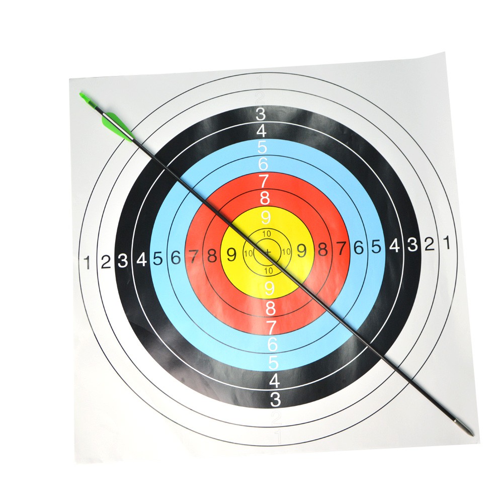 弓箭配件弓箭練習箭紙全環射箭靶紙反曲弓EVA草靶專用靶紙反曲弓箭靶紙靶標準射箭靶紙60*60全環弓箭靶紙