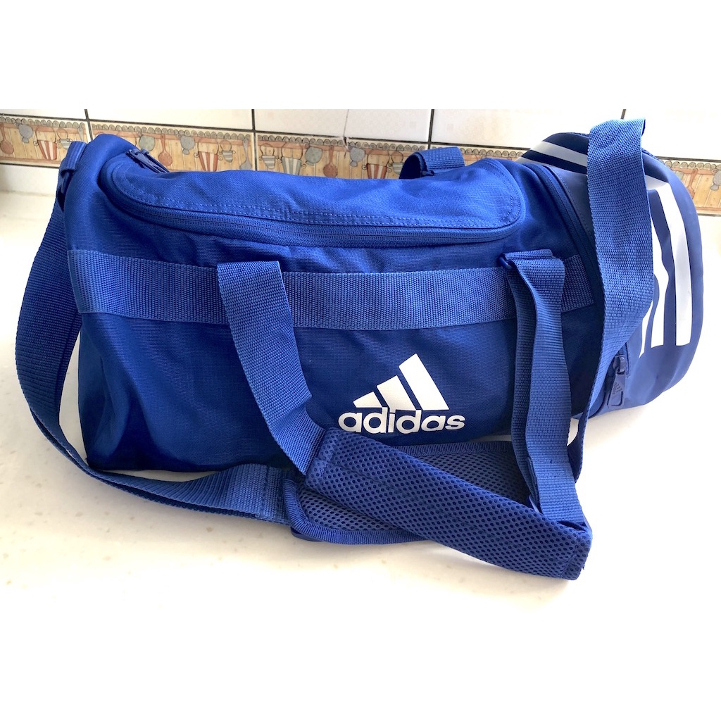 愛迪達 adidas 藍色 運動袋 肩背包 側背包 運動背包 手提袋
