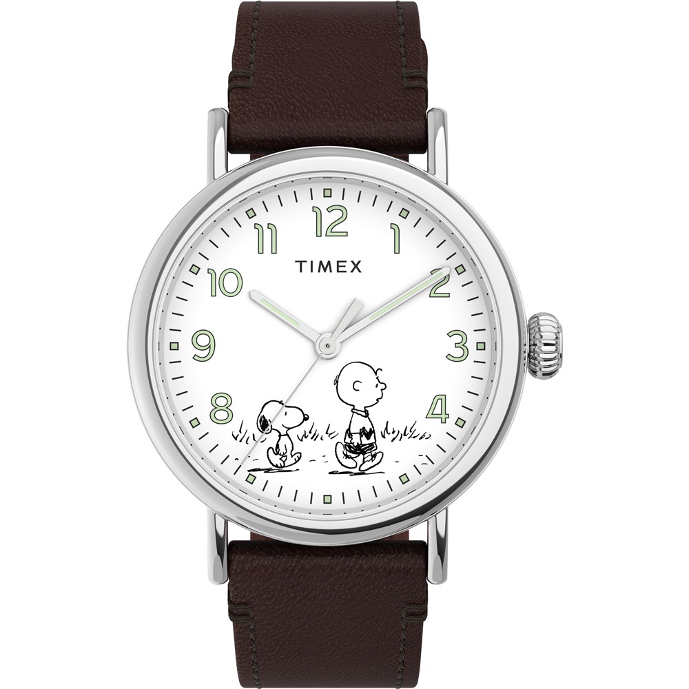 【TIMEX】天美時 x SNOOPY 限量聯名系列手錶 (咖啡 TXTW2U71000)