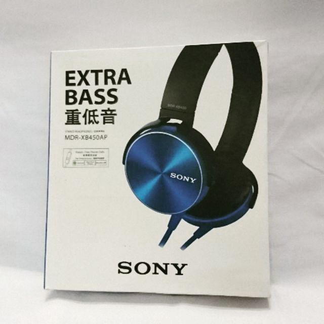 【狐鋪】✨SONY EXTRA BASS 耳罩式耳機 藍色 全新