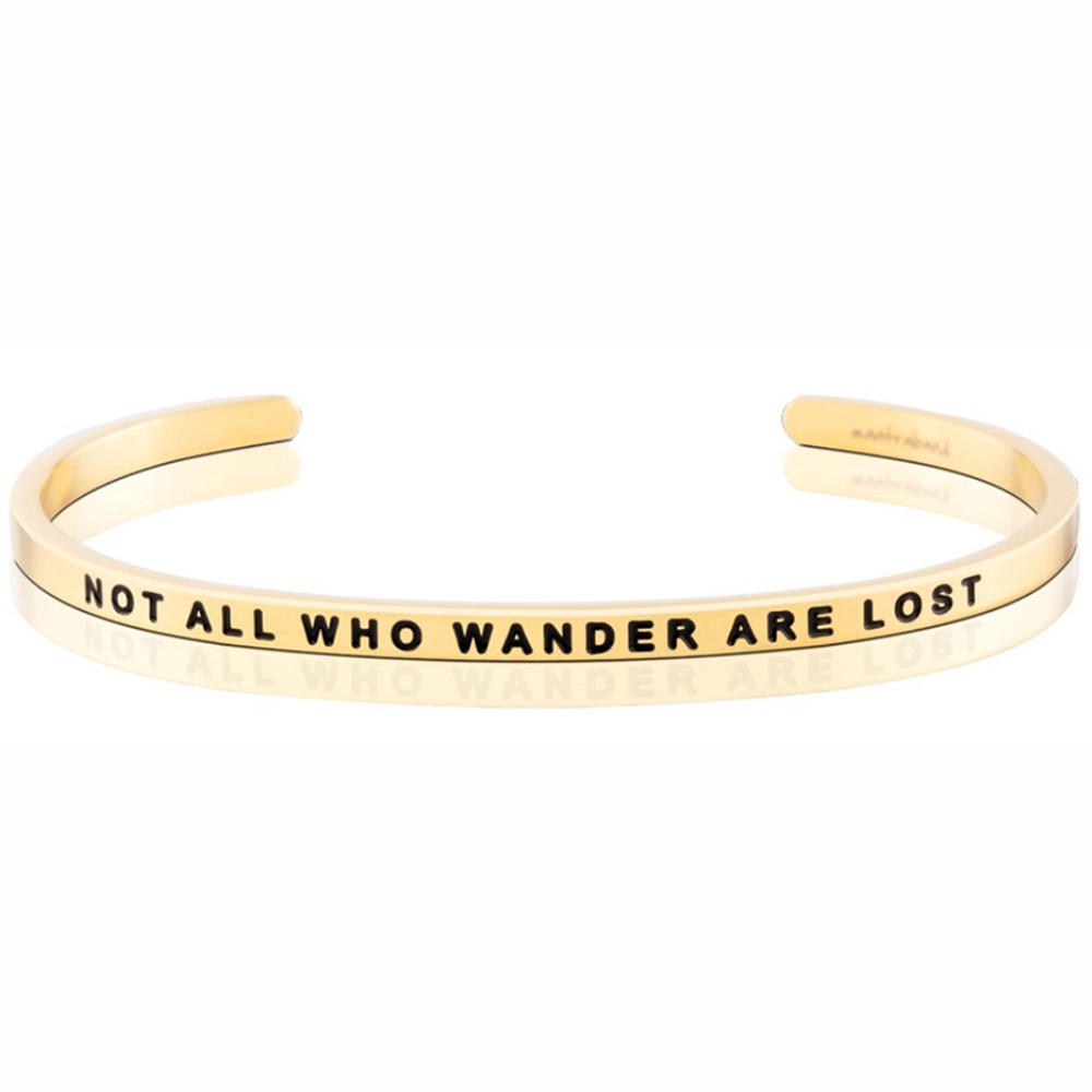 MANTRABAND Not All Who Wander Are Lost 金手環