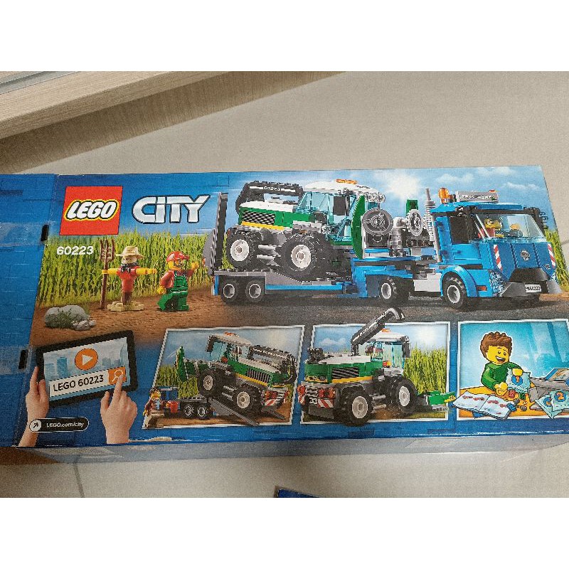 二手兒童玩具 樂高LEGO積木60223拖車與稻穗機