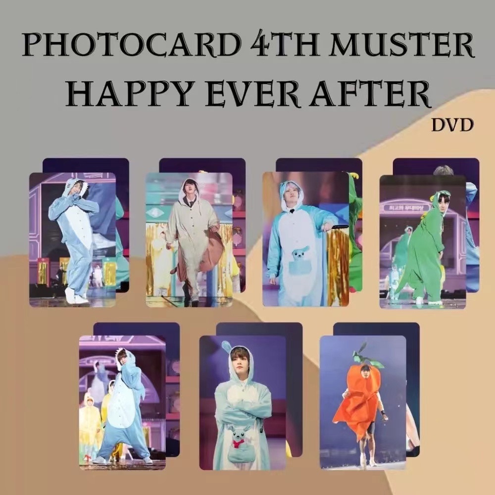 BTS 4th Muster Happy Ever DVD 小卡 金泰亨 朴智旻 田柾國 碩珍 玧其 防彈少年團 四期