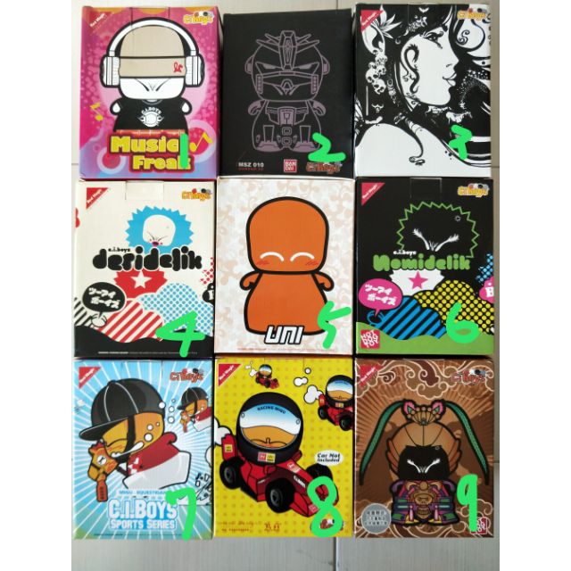 Ciboys 6吋 

塗鴉 鋼彈 植毛Uni 呂布 馬術 賽車手