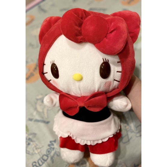 日本景品 SEGA 三麗鷗 Hello kitty 小紅帽絨毛 娃娃