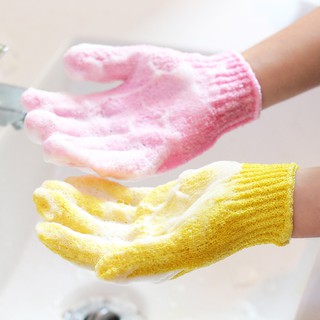 1 件裝尼龍沐浴手套去角質洗滌皮膚水療按摩身體洗滌器