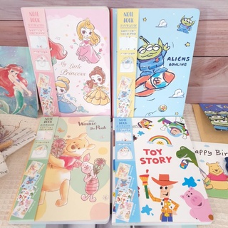 正版現貨📕迪士尼 彩色筆記本 32k 公主筆記本 維尼 信紙 記事本 信紙本 定頁筆記本 玩具總動員 便條紙 三眼怪